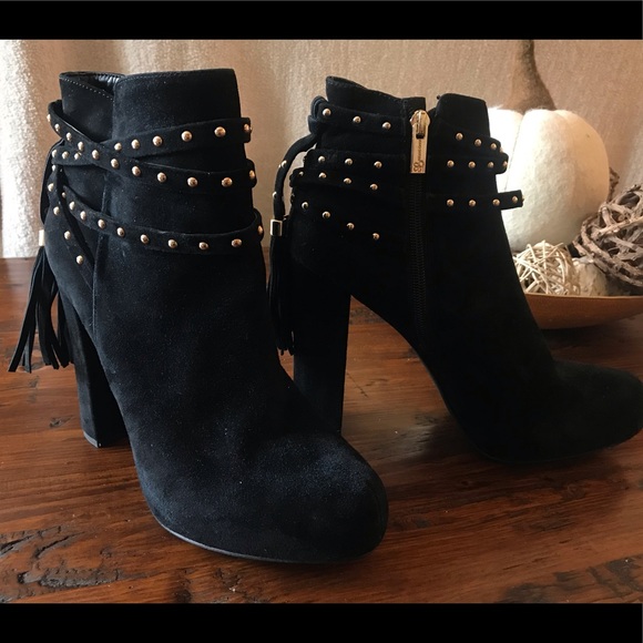 Jessica Simpson Black Suede Size 9 Boot - Picture 2 of 4